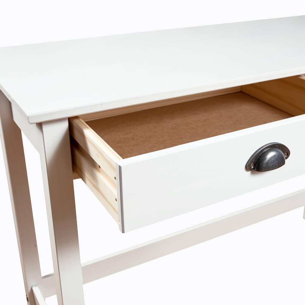 Hill Console Table with 2 Drawers 110 x 45 x 74 cm Pine Wood