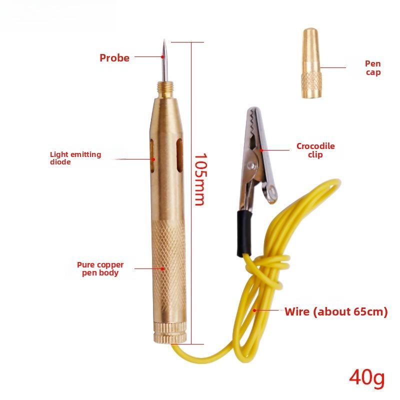 Practical 10.5CM New Test Pens Car Circuit Fuse Electrical Testers Voltage Tester 6V/12V/24V Probe Pen Pencil Test Light