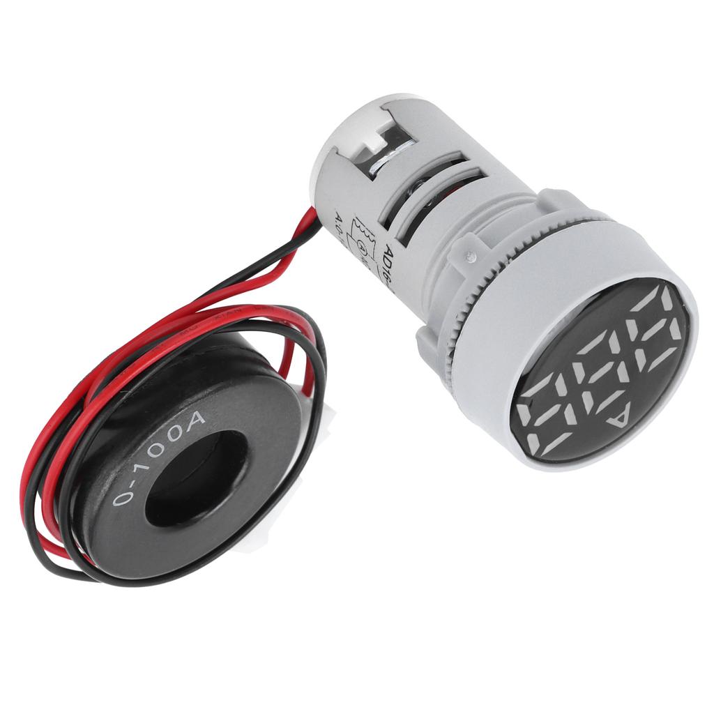 Цифровой измеритель тока, амперметр с кристаллической панелью, круглый индикатор сигнала переменного тока 220 В AD16?22ДСА