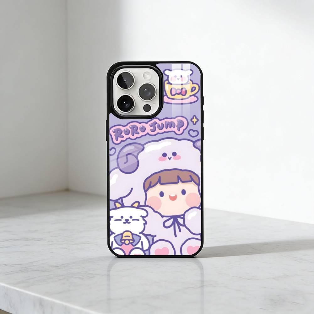Cute Cartoon ROROjump Phone Case For iPhone17,16,15,14,13 Plus,Pro Max Magnetic For Magsafe Wireless Charging