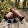 Leather Material Bike Leather Handle Cover Shock-absorbing Bike Cowhide Grip  Bicycle Accessory