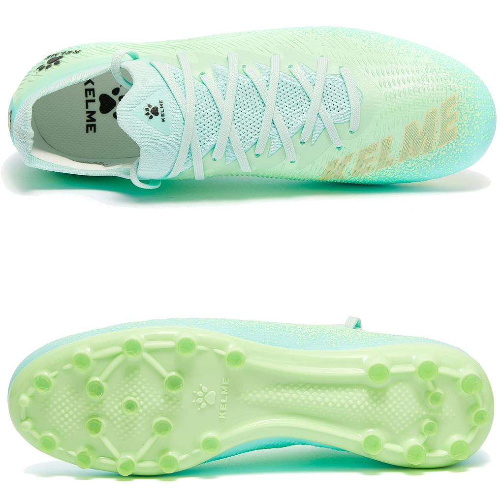 Kelme MG Men's Soccer Shoes, Training Shoes, Junior and Adult Soccer Cleats, Fashionable (Green, Size 26.5 Cm)