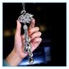 Роскошный кулон для украшения автомобиля со стразами, 3 цвета, кристалл, бриллиант, лебедь, зеркало заднего вида, подвесные автомобильные аксессуары для женщин и девочек