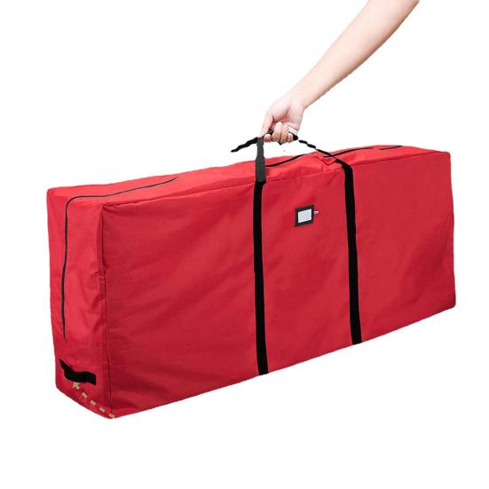 Сумка для хранения новогодней елки с усиленной ручкой, застежкой-молнией, большой вместимостью, широким отверстием, очень большой искусственной новогодней елки