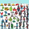 Plants Vs Zombies Series Egypt Private Wild West Pvc Toy Action Figures Set New Fun Easter Decoration For Kids