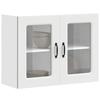 VidaXL Kitchen Wall Cabinet with Glass Door Kalmar White, Kitchen Wall Unit, Wall Cabinets with Doors, 853607