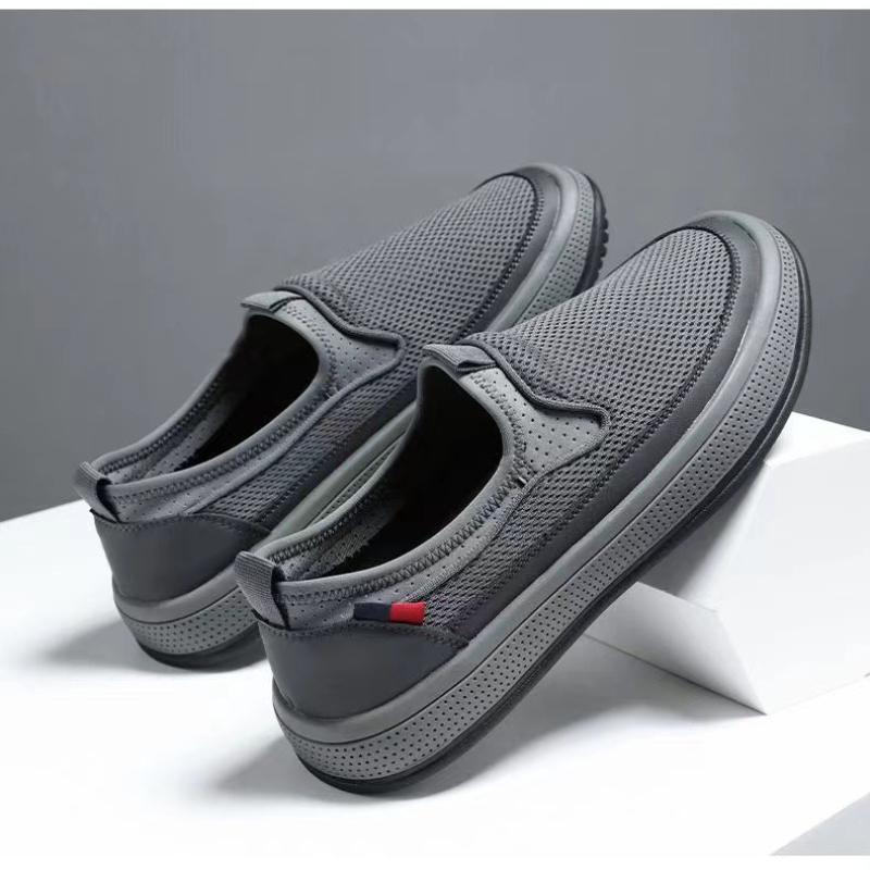 Летние сетчатые лоферы для мужчин Распродажа Кроссовки Мужские Повседневная обувь для ходьбы Дышащие Дышащие Мягкие Легкие Кроссовки