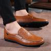 2025 Doudou Shoes Men'S Shoes Business Casual Overalls Leather Shoes British Soft-Soled Lazy Driving Shoes 8019