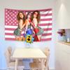 Kalogeras Sisters 2025 American Flag Wall Hanging Tapestry Wall Hanging Home Decor Dormitory Bedroom Party Background Cloth
