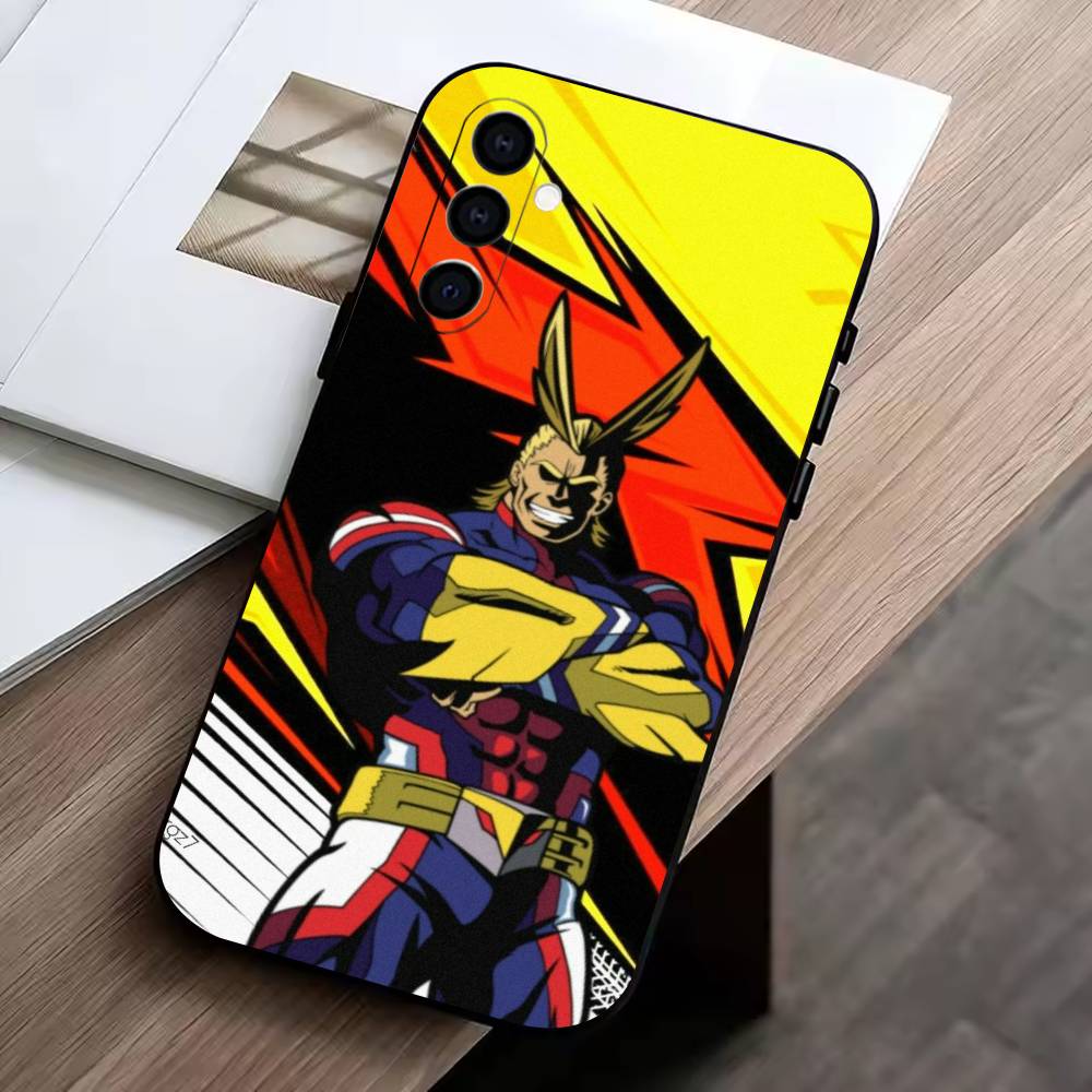 Toshinori Yagi All Might MHA Phone Case For Samsung Galaxy A73,A72,A71,A70,A53,A52,A51,Others Soft Black Cover