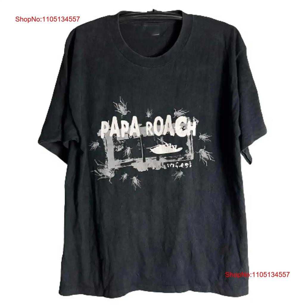 NEW Papa Roach Black Cotton T shirt All size S XL For Fans MI vintage Washed fashion homme graphic Versatile Comfortable