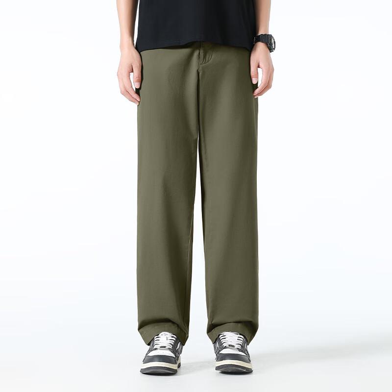 MINISO Men's Draped Straight-Leg Casual Pants