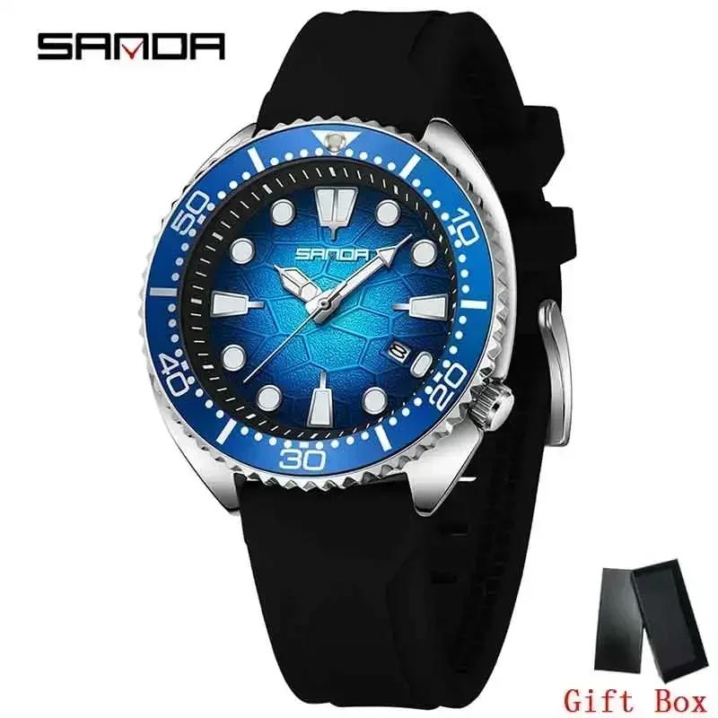 SANDA New Business Mens Watches Top Brand Luxury Quartz Watch For Men Waterproof Date Clock Sport Wristwatch Relogio Masculino