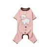 Soft Warm Four-Leg Dog Clothes Thermal Fleece Striped Puppy Pajamas  for Autumn Winter