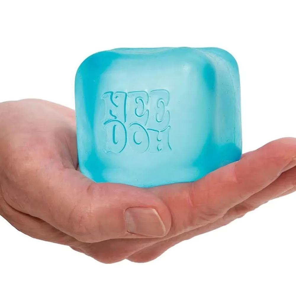 Schylling NeeDoh Nice Cube Синий Сквиши-игрушка Крутой Гель Снятие Стресса Фиджет-игрушка Нелипкий для Детей Взрослых Дом Офис Путешествия