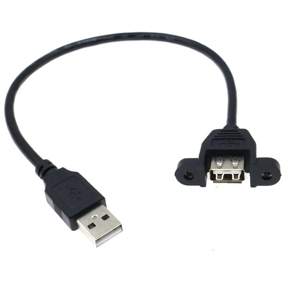 28AWG USB Extension Cable Copper Core Panel Mounting Cable Data Transfer Cable  Industrial Control