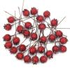 Рождественская композиция-венок из искусственных пенопластовых ягод, гранатовых цветов и лозы