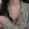 Блестящее бриллиантовое ожерелье женское флеш инкрустированный цирконовый кулон ожерелье простое и изысканное нишевый дизайн цепочка на ключицу