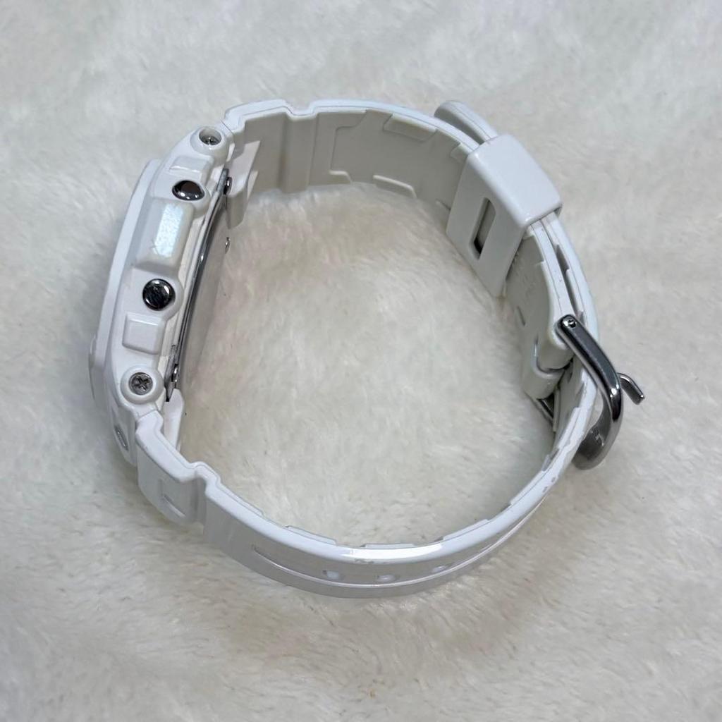Б/у Цифровые часы CASIO Baby-G, Белые, Розовые, Заменена новая батарейка