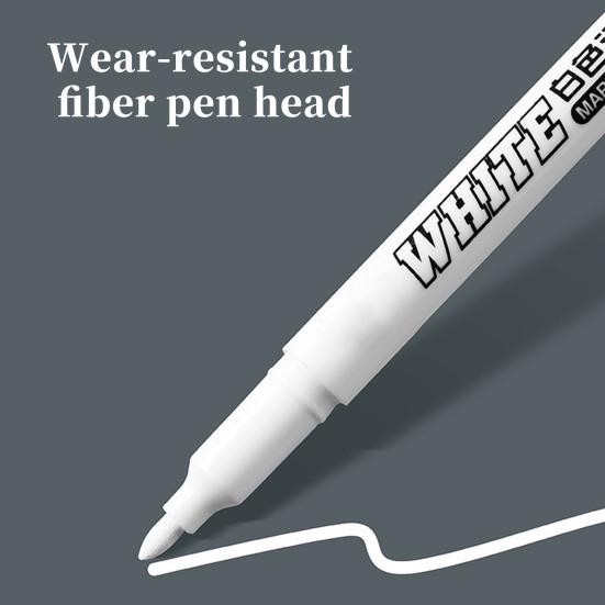 12 шт. ручки для рисования, 1 мм, очень тонкий кончик, белые акриловые перманентные маркеры, аксессуары для художественных проектов «сделай сам»