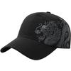 Mesh Cap Dragon Logo Hat Running Lightweight Quick Drying CA508 [White Fang] Men's Women's (Black)