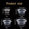 20/50/100PCS Disposable Sauce Cup with Lids Leak-Proof Packaging Containers Portable Salad Dressings Seasoning Takeaway Box