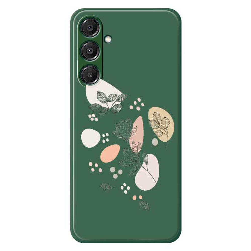 Чехол для Samsung Galaxy A16 5G/4G с принтом в виде эскиза листьев, ТПУ накладка на заднюю панель телефона с прямыми краями