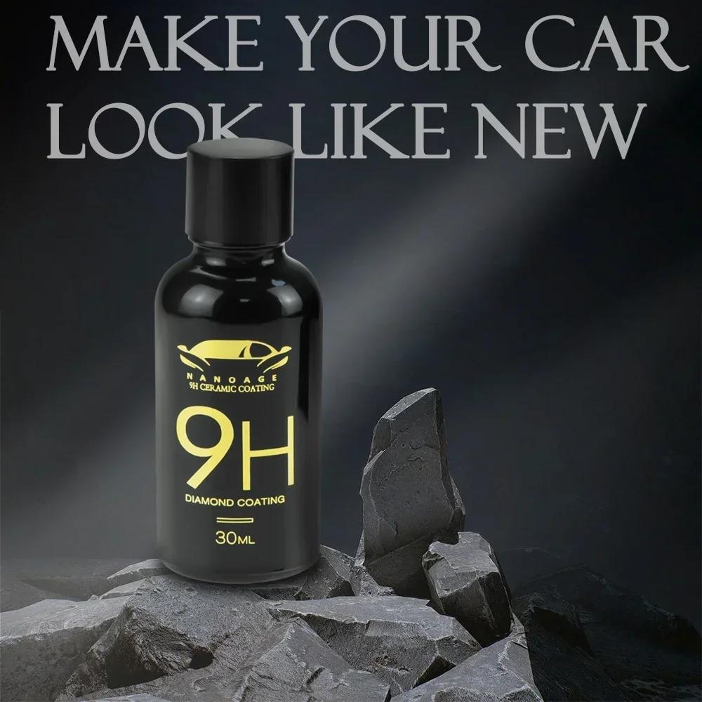 9H Car Liquid Ceramic Coat Super Hydrophobic Glass Coat Set Полисилоксановые и наноматериалы Керамика для автомобилей