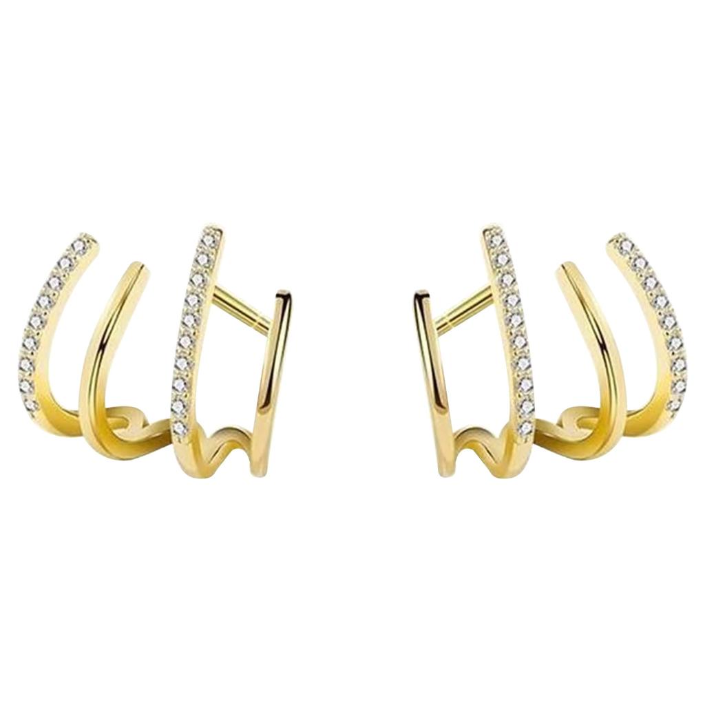 Zircon Irregular Earrings