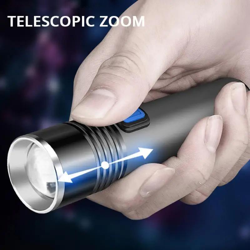 395 нм УФ-фонарик Blacklight Zoomable USB перезаряжаемый УФ-свет Ультрафиолетовый фонарик для детектора мочи домашних животных Отверждение смолы