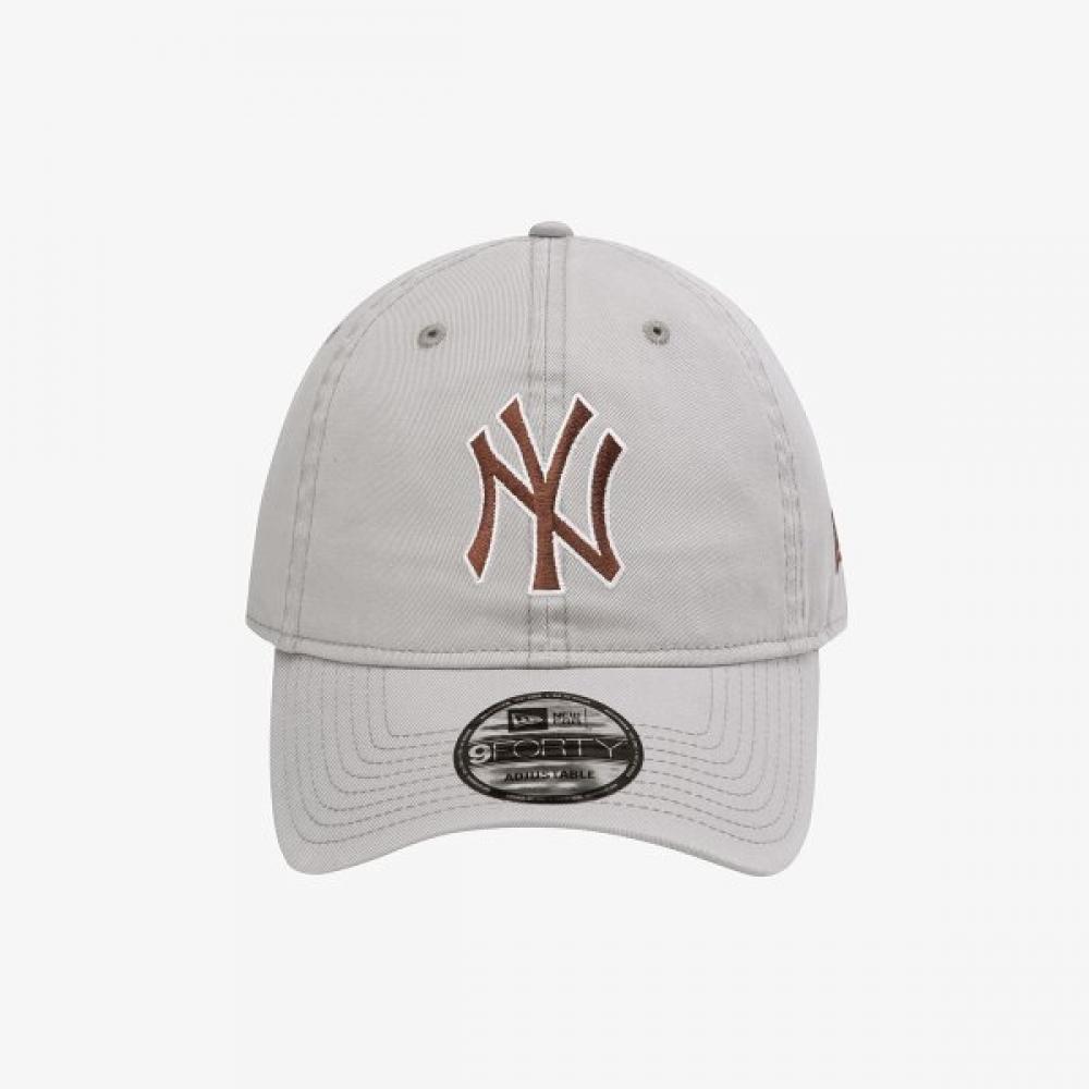 New Era New York Yankees Basic Outline Unstructured Baseball Cap Dolphin Gray 1