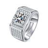 European And American Popular Groups Are Full Of Diamond Domineering Fashion Wedding Men 'S Rings