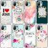 Bible Jesus Christ Christian Case For Xiaomi Mi 11 Lite NE 11i 10T 11T Pro A2 A3 Lite POCO F3 M3 M4 C31 X3 Pro NFC GT Cover