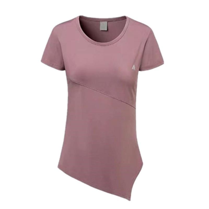 Womens Loose Yoga T-Shirt Plus Size Fitness Running Quick Dry Top With Hip Coverage