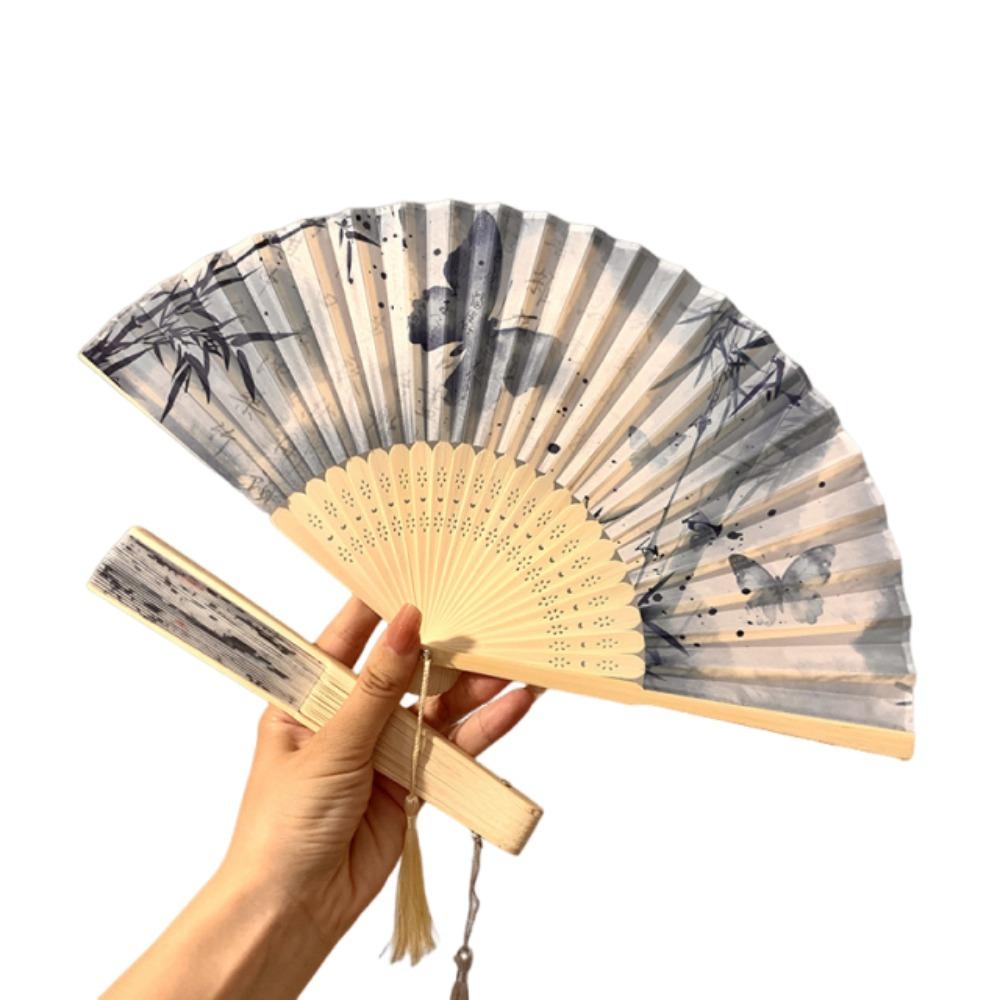 Butterfly Retro Handheld Fan Chinese Style Dance Fan Unisex Decorative Hand Fan Wedding