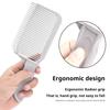 3Pcs/Set Hair Cutting Comb with Silicone Neckline Shaving Template Barber Fade Comb Professional Men Haircut Hairdressing Styling Blending Comb