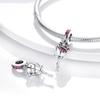 925 Silver Charms Beads Plants Flowers Rose Tree Of Life Clip Dangle Fit Bracelet Bangle Jewelry