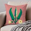 Cute Fresh Art Lovely Simple Vegetable Cushion Cover Pillowcase Antidustmite Invisible Zipper Short Plush Sofa Cushion