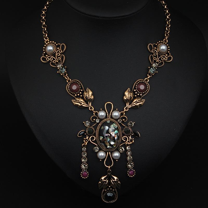 Ретро стиль, темперамент, универсальное короткое ожерелье на ключицу, цепочка для свитера, женские преувеличенные аксессуары