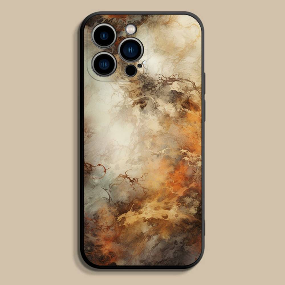 Ретро-индустриальный стиль Ржавый чехол для телефона для iPhone 17,16,15,14,13,12,Pro,Max,Plus,E,SE4,Air,Mini Черный Мягкий чехол