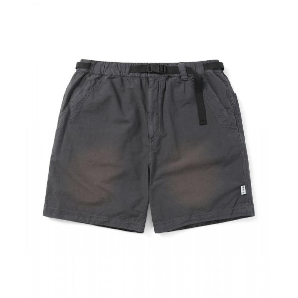 Belted Dying Short Dark Grey