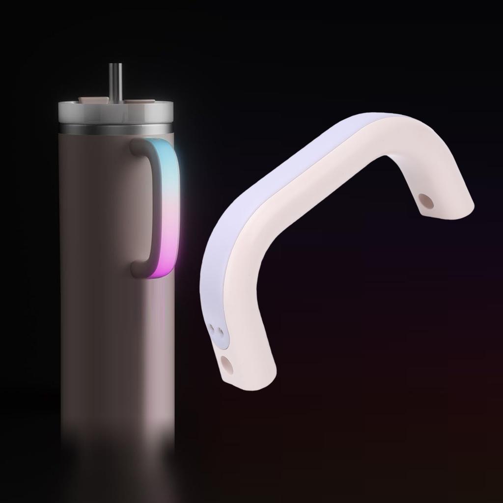 Water Bottle Handle Fit for   40oz Cup Rechargeable Water Proof 6 Colors LED Light Up Cup Handle