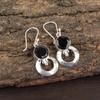 Faceted Black Onyx Gemstone Jewelry, 925 Solid Sterling Silver Earrings, Handmade Glorious Silver Earrings, Gift For Catholics