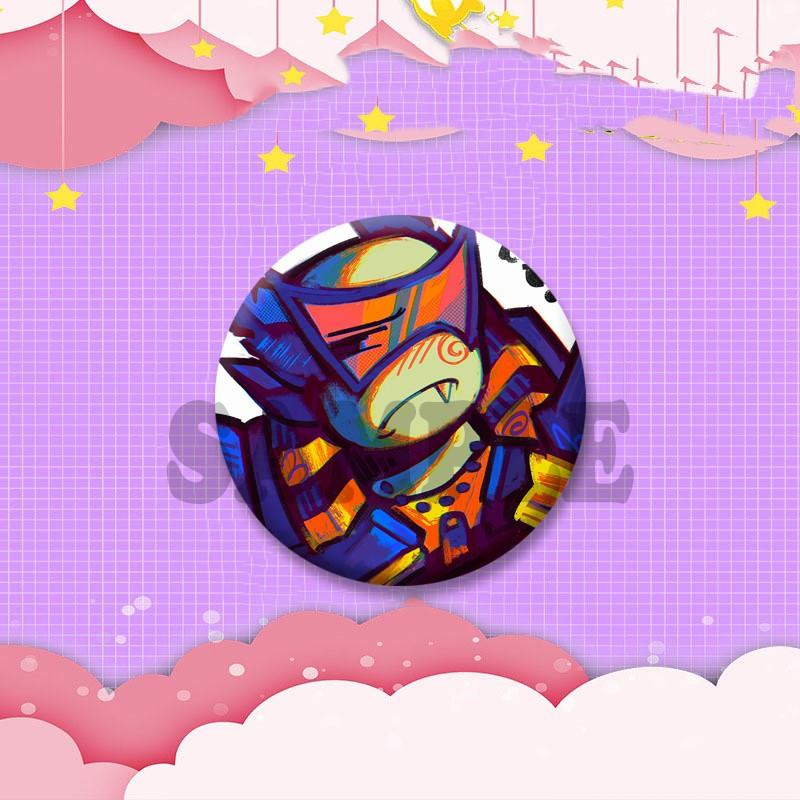 Funny Subspace Sword Medkit Meme Badge Anime Game P-Phighting Lapel Pins Cartoon Brooch for Bag Hat Ornament Friend Jewelry Gift