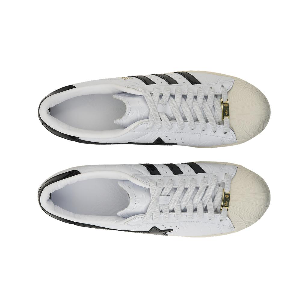 BAPE x adidas Superstar Винтажный Белый Черный Унисекс Кроссовки Облачно-Белый Основной Черный Молочно-Белый JR2701