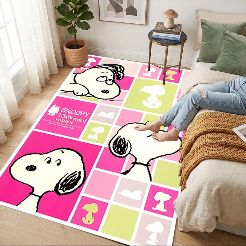 Snoopy Party Living Room Nonslip Area Rug Soft Carpet For Bedroom Game Playroom Sofa Office Home Decor Doormat Christmas Gift C926808