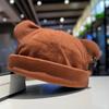 New Cute Cat Ear Dome Caps Men Melon Beanie Hats Women Solid Color Hip Hop Hat Fashion Korean Version Melon Cap