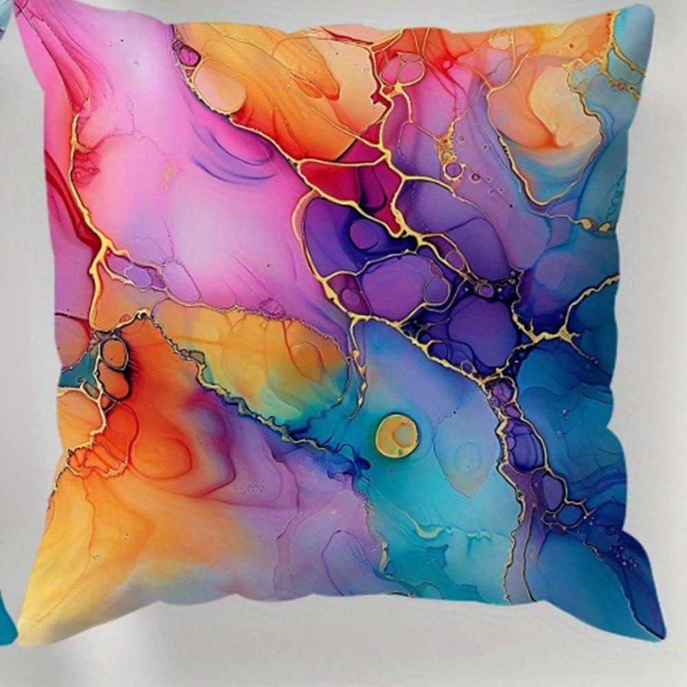 Геометрическое искусство Декоративная наволочка на подушку Супермягкий полиэстер Гостиная Диван Спинка Чехол для подушки для автомобиля Домашнее украшение