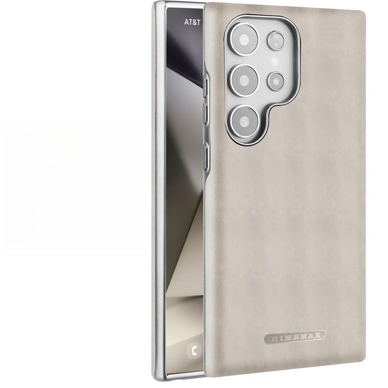 Подходит для чехла для телефона Samsung S24ultra Масляный воск Магнитное притяжение Samsung Все включено S25u Бизнес 25p Кожаный чехол премиум-класса