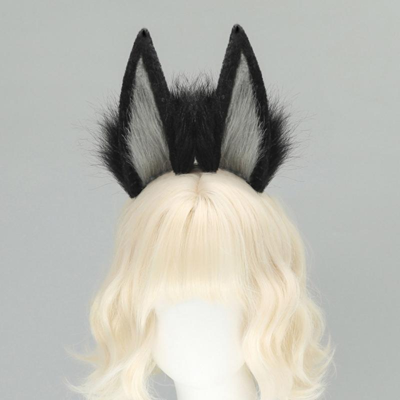 Animal Ears Headdress Soft Plush Hair Accessory Headwear For Cosplay Costume Party And Anime Theme Event
